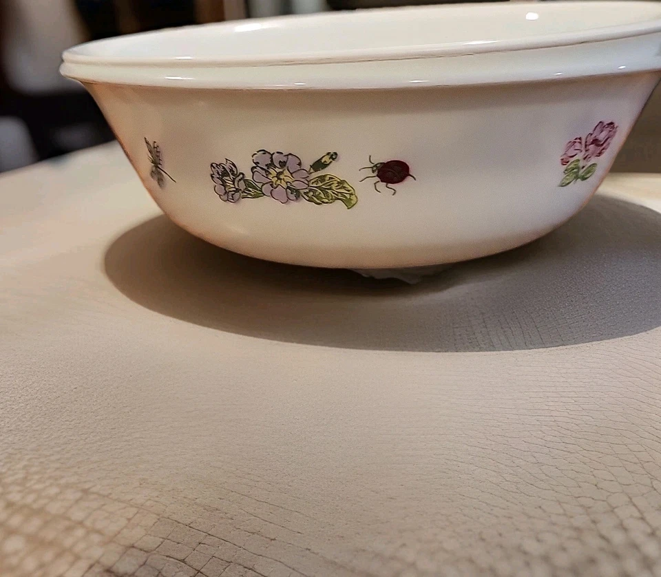 Juego de dos cuencos de cereal Corelle Camellia 2007-2013 vintage cero fichas raro Foto 2 de 4