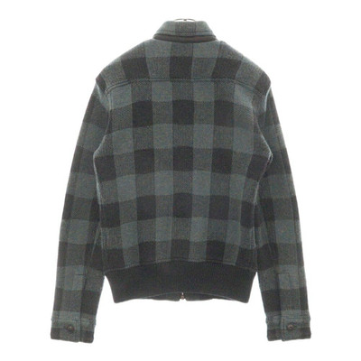 Rrl Double Rl Size Xs Checkered Zip-Up Jacket Blouson Blue Rrl Double Rl Size Xs Checkered Zip-Up Jacket Blouson Blue