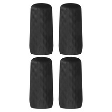 4 Pack Silicone Bottle Covers for Travel, Stretching Elastic Sleeves, Black