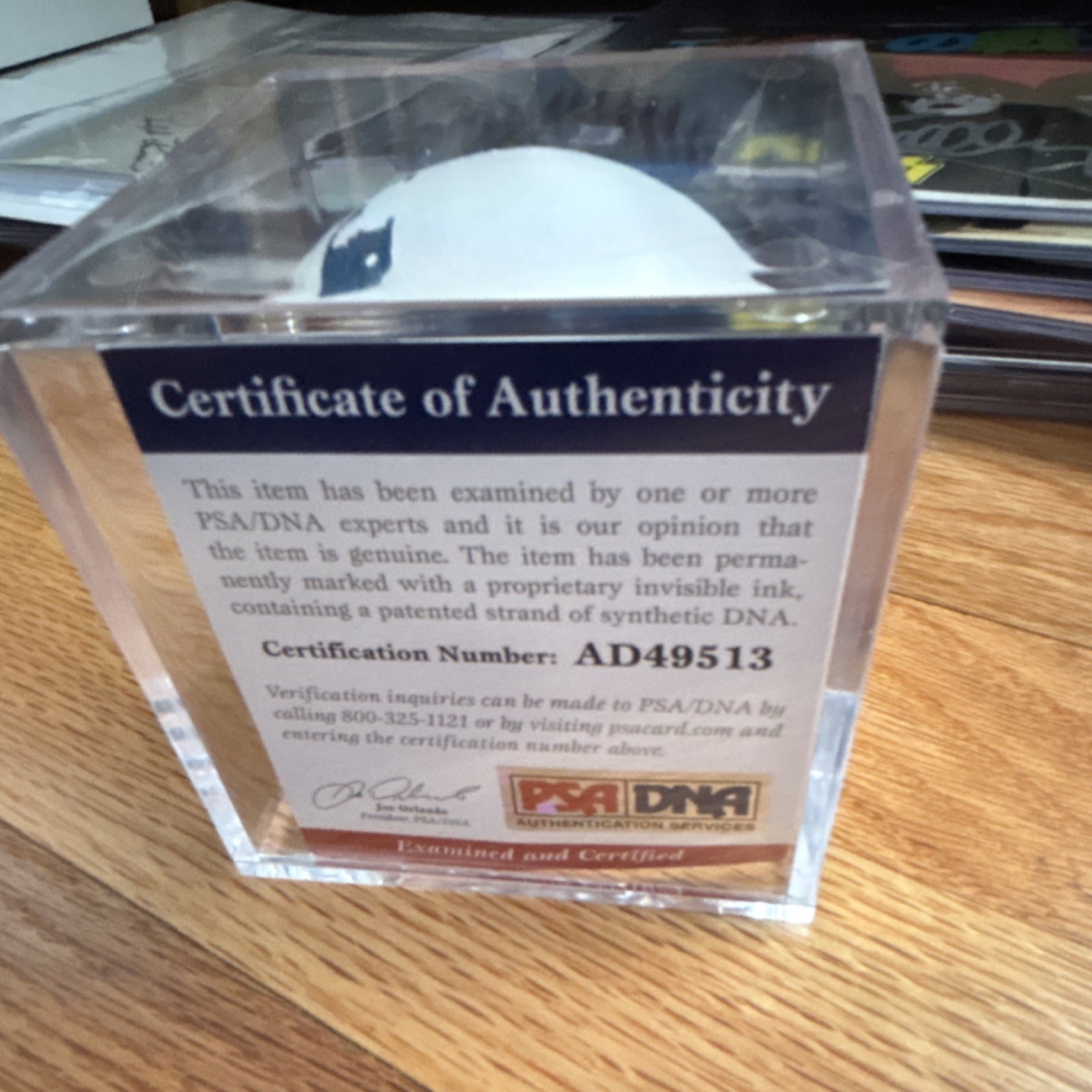 Autographed MLB Baseball Wilford Brimley PSA/DNA Authentication Original “Pop” view 4