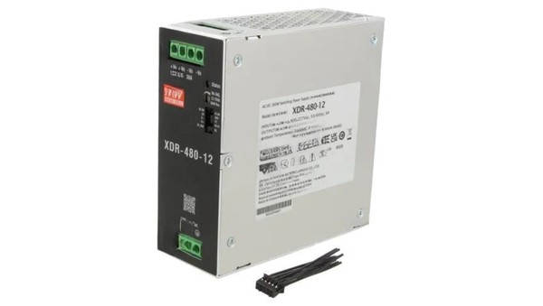 Zasilacz Impulsowy Na Szynę DIN 480W 12VDC 0...30A 85...305VAC XDR-480-12 Mean W-image