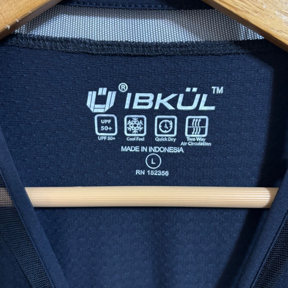 IBKUL Damen Tenniskleid dunkelblau Langarm UPF 50+ Sonnenschutz Large - Bild 4 von 4