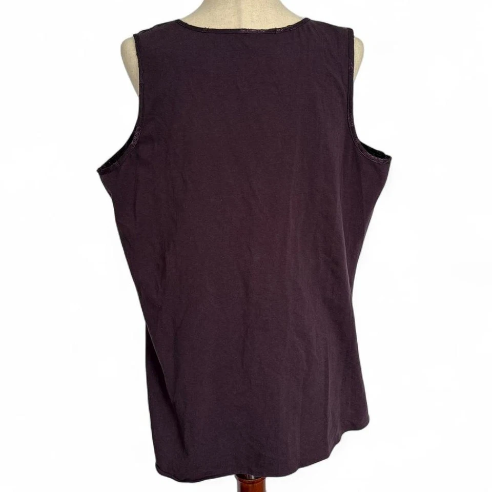 Top sin mangas Coldwater Creek púrpura cachemir  Foto 4 de 4