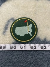 The Masters Golf Patch 3 Inch Round Iron On Embroidered Green Augusta