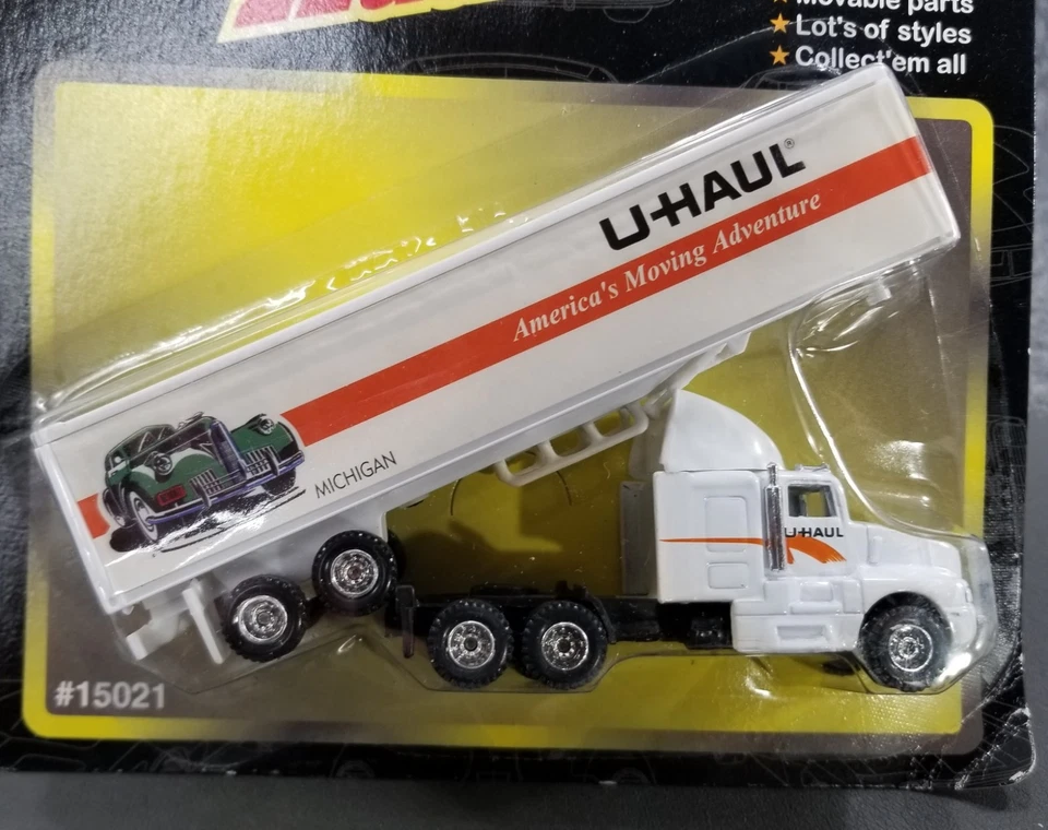 MAISTO HIGHWAY HAULERS KENWORTH SEMI UHAUL TRAILER MICHIGAN - Image 2 of 4