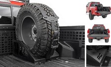 Universal Bed Mount Spare Tire Carrier for Pickup Trucks - Fits Tires 33" to