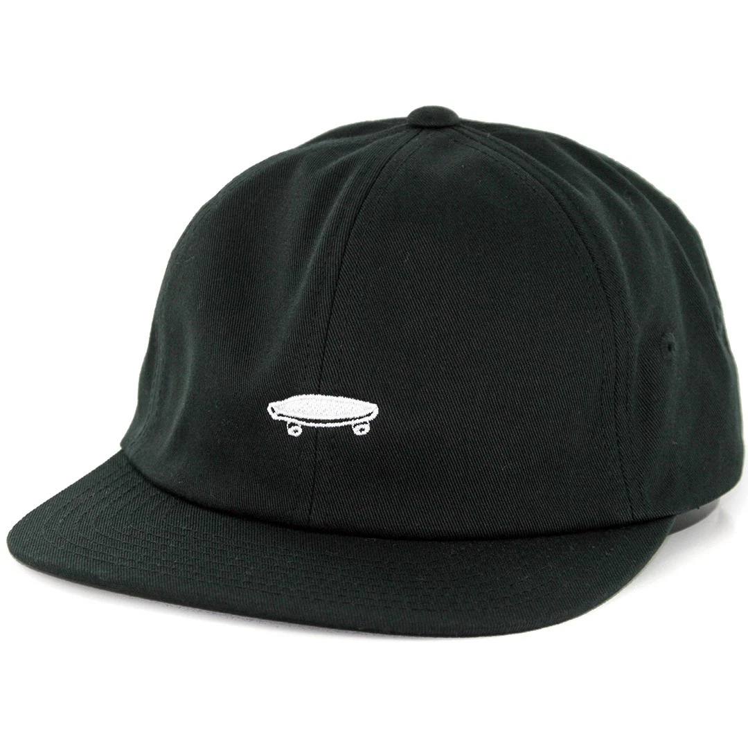 Vans "Salton II" Clipback Hat (Black/White) Men's Off The Wall Skateboard Cap