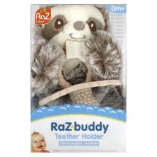 RaZ-Buddy, Teether Holder, Detachable Teether, 0 Months , Sloth, 1 Count