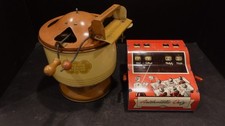 VINTAGE TIN TOYS - WOLVERINE "SUNNY SUZY WASHER" "ARITHMETIC QUIZ" ca. 1950s