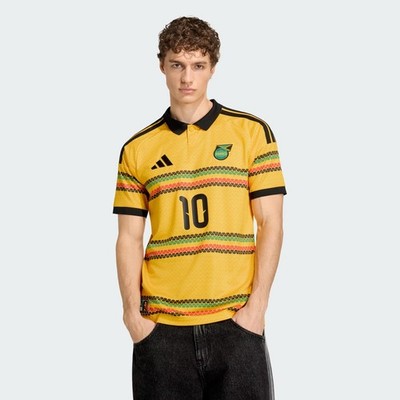 Adidas Bob Marley Jamaica 26 Gold Home Soccer Football Jersey Men's Sz XL KC8785