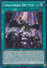 Yugioh! LP Forbidden Droplet - RA01-EN064 - Platinum Secret Rare - 1st Edition L