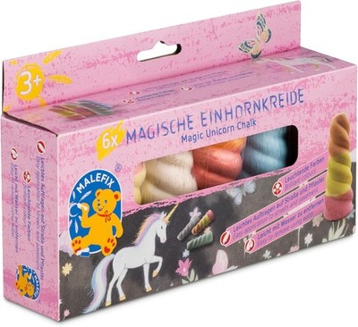 PUSTEFIX MALEFIX Einhorn Straßenmalkreide 6er Packung