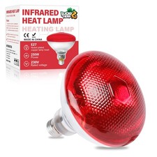 250W Infrarotlampe Wärmelampe, Rotlichtlampe für Reptilien Terrarium Lampe, E...