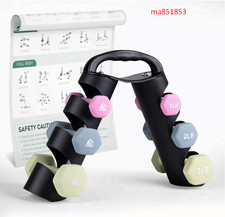 Set of 2 Neoprene Coated Dumbbell Hand Weights, Anti-Slip and Anti