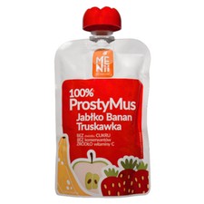 100 % einfache Mousse - Apfel, Banane, Erdbeere, 100 g