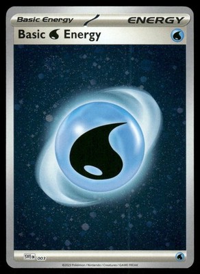 Pokemon Tcg Basic Water Energy [Cosmos Holo] #3 Scarlet & Violet Energy NM