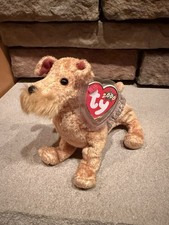 Ty Beanie Baby Whiskers the Dog DOB August 6, 2000 Tag Protector