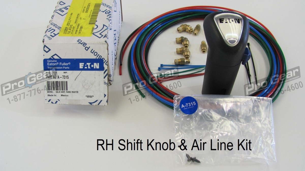 RH Genuine Eaton Shift Knob & 4 line Air Line kit 8LL Transmission
