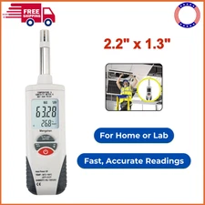 Digital Psychrometer - Handheld Backlight Temperature Humidity Meter W Dew Point