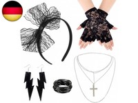 5 StüCk 80Er Jahre Accessoires Damen, 80Er Vintage Accessoires Mit Spitze