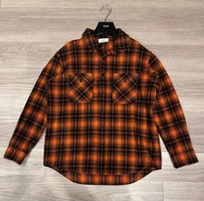 CELINE 22SS Wool Check Shirt Orange 2C574073Q