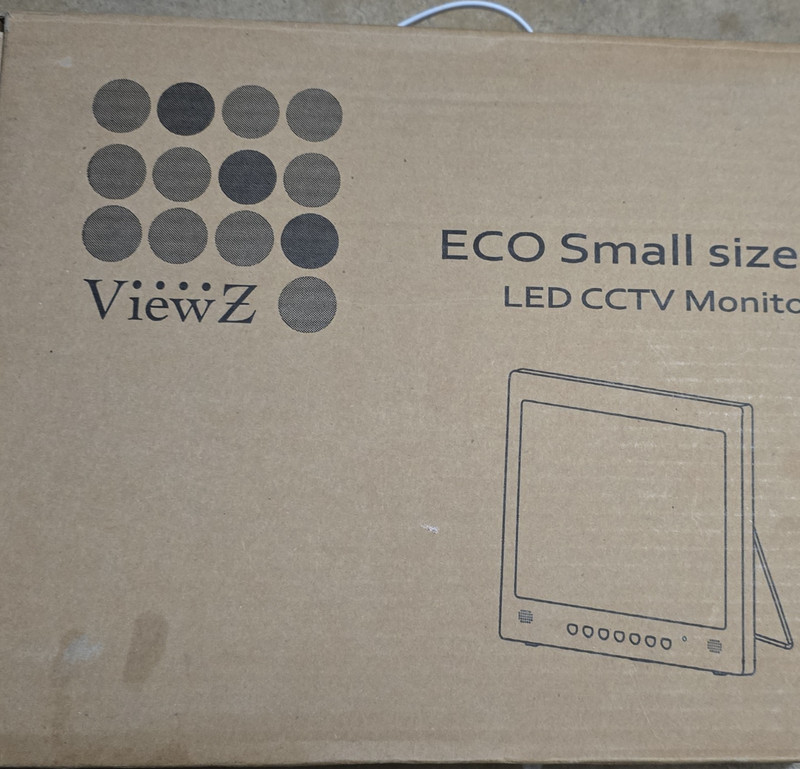 ViewZ VZ-097RTC LED CCTV Surveillance Monitor/Display Small Size Security Screen