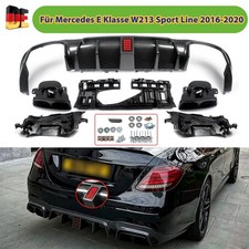 Heckdiffusor + Auspuffblenden Bs für Mercedes E Klasse E43 W213 Sport 2016-2020 Heckdiffusor + Auspuffblenden Bs für Mercedes E Klasse E43 W213 Sport 2016-2020