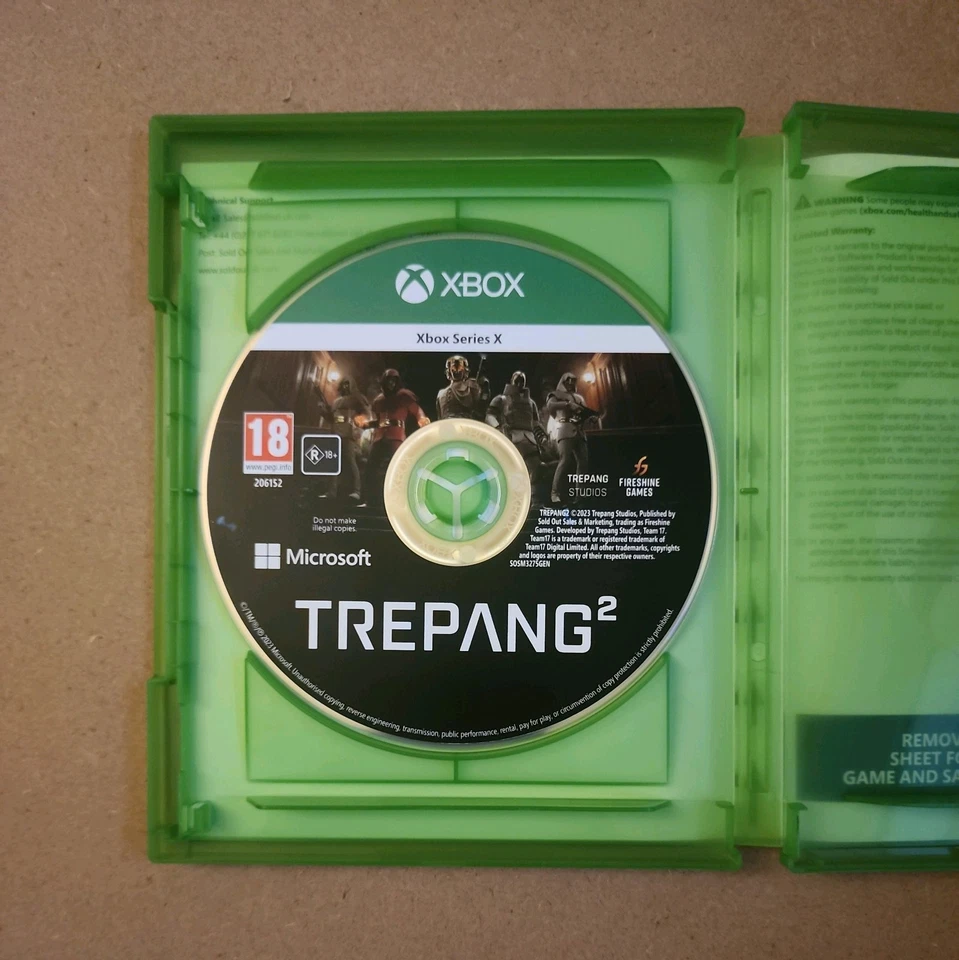 TREPANG 2 MICROSOFT XBOX SERIES X VIDEO GAME ORIGINAL UK RELEASE MINT CONDITION, photo 2 of 3