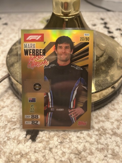 Topps Turbo Attax 2026 Mark Webber Turbo Chrome 20/50 #340