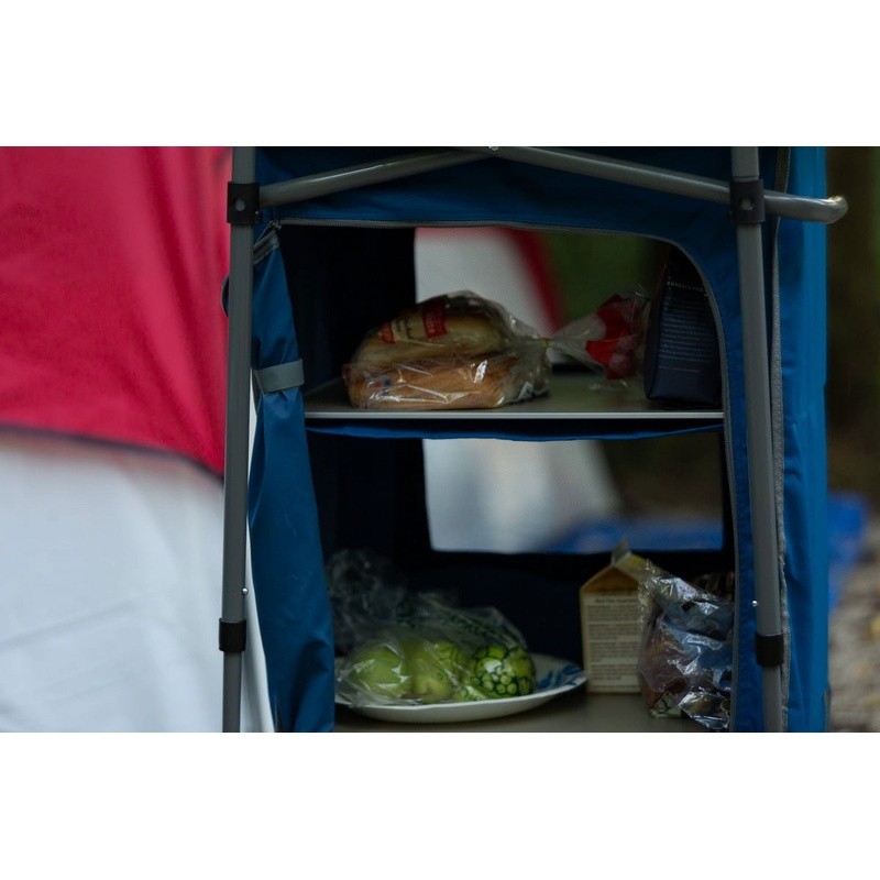 Collapsible 3-Shelf Cabinet W/ Table Top Portable Storage Camping & Outdoors New