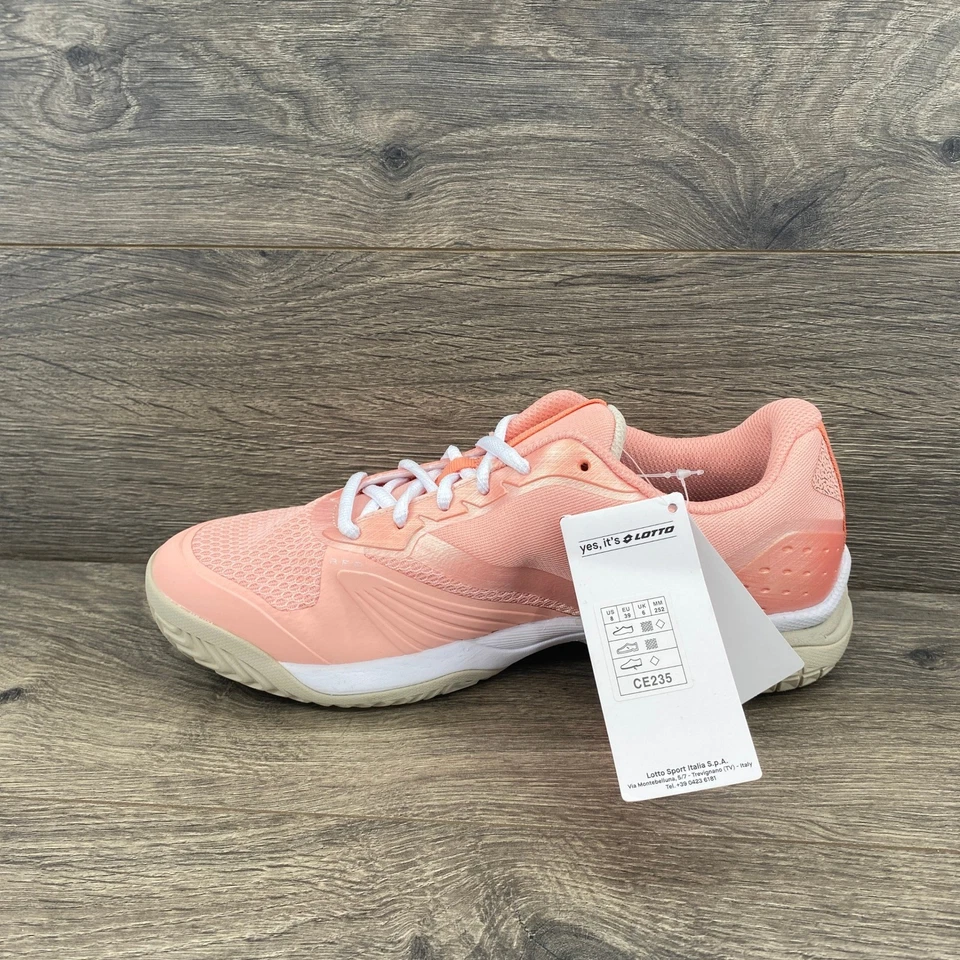 Lotto Women's Tennis Shoes Pink Athletic Sneakers Training US 8 EU 39 New Foto 2 de 4
