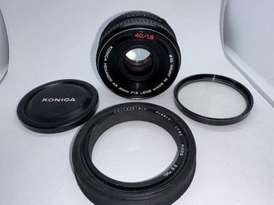 Konica Hexanon AR 40mm F/1.8 MF Pancake Standard Lens AR Mount Japan