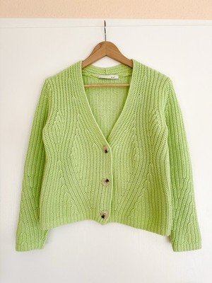 Oui Strickjacke, hellgrün, Gr. 34/36/38,S, sehr hoher NP, wie neu