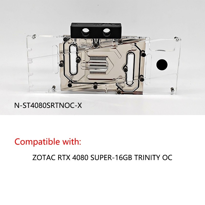 Granzon GPU Water Block For ZOTAC RTX 4080 SUPER-16GB TRINITY OC
