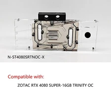 Granzon GPU Water Block For ZOTAC RTX 4080 SUPER-16GB TRINITY OC
