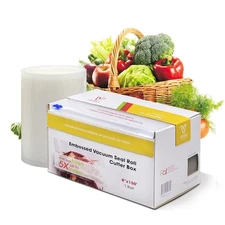 8" x 150' Vacuum Sealer Bags for Food Saver, with Cutter Dispenser, Commercia...