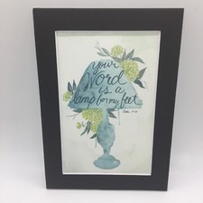 New Handmade 5x7 Matted Inspirational Quote Nature Bird Free Ship 381