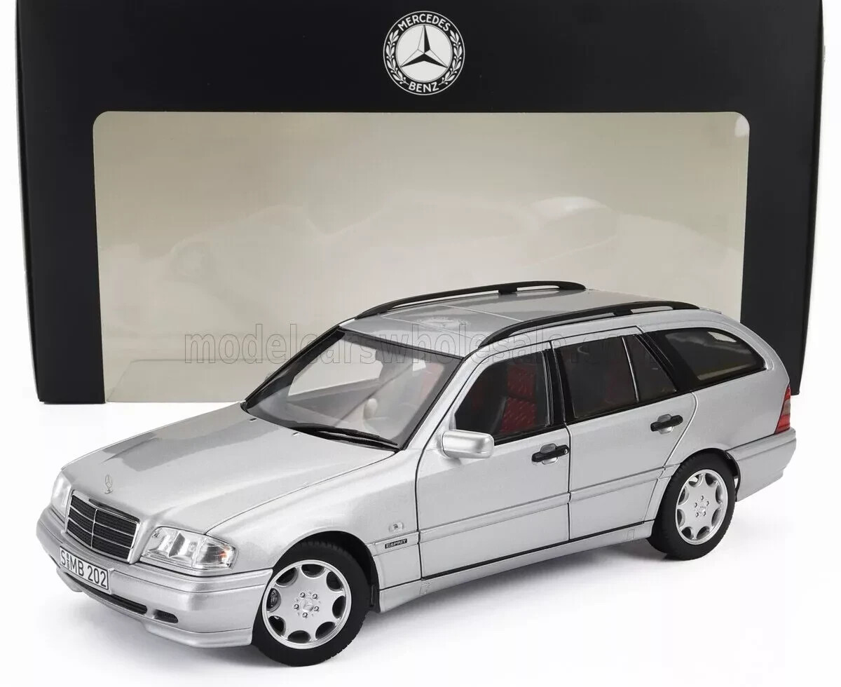 パーツ Mercedes Benz C-Class Station Wagon NOREV MERCEDES BENZ C200 (S202) STATION WAGON SILVER 1:18 LE