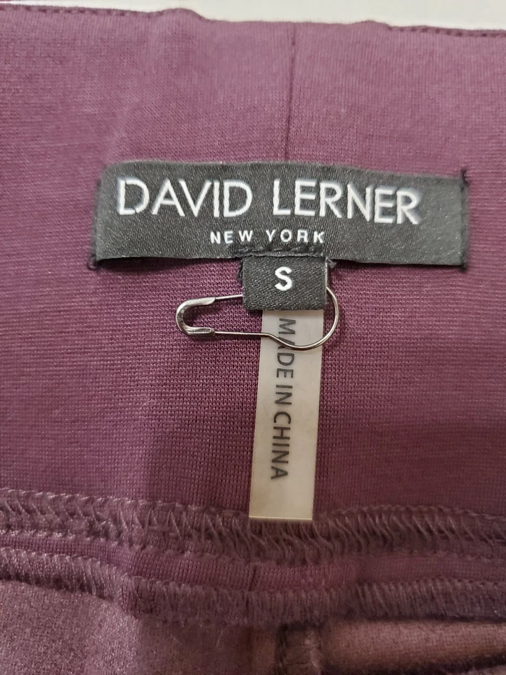 Leggings david lerner granate imitación gamuza, talla S Foto 3 de 4