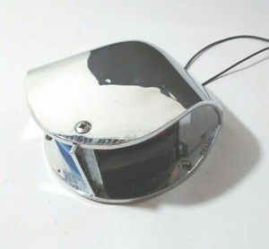 ac 6250-02 Bow Light Red Blue Good Chrome Cast Aluminum  Vintage