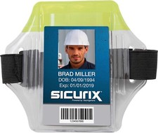 Sicurix Reflective Armband Badge Holder 66860 Box of 12