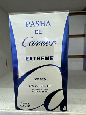 Pasha de Career Extreme  4.0oz/120ml Eau de Toieltte  Spray For Men New in Box