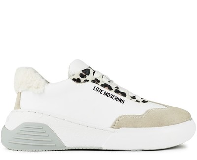 LOVE MOSCHINO LEOPARD DETAILS CHUNKY SNEAKERS DAMEN SCHUHE