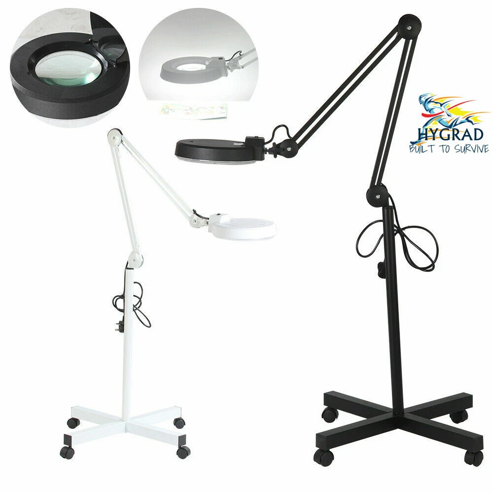 Daylight 5X Magnifying Magnifier Lamp Light Salon Spa Beauty Nail Floor Lamp UK