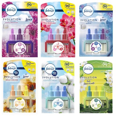 Febreze 3Volution Duftstecker Nachfüller Sortiment 4er Pack , 4x20ml, OvP Neu