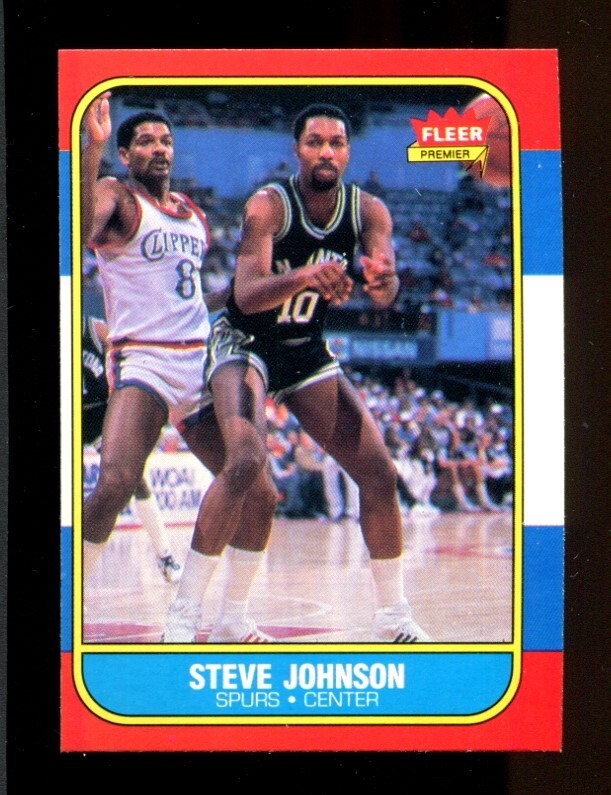 1986 Fleer Steve Johnson #55 Set Break