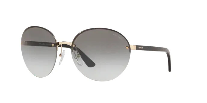 Prada Sunglasses Heritage PR 68VS ZVN0A7 Black Pale Gold | eBay