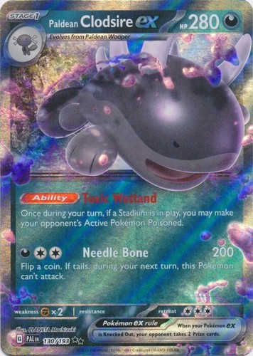 Paldean Clodsire ex 130/193 Double Rare Paldea Evolved Pokemon TCG