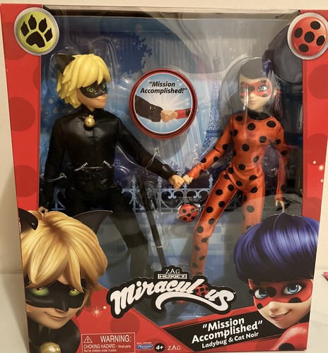 Miraculous Ladybug and Cat Noir Doll Set