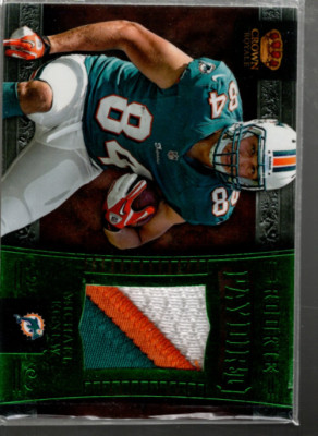 A2408- 2012 Crown Royale Rookie Paydirt Green Prime #21 Michael Egnew Trikot /49
